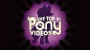 The Top 10 Pony Videos banner