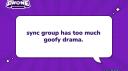 sync, edit group, help Banner