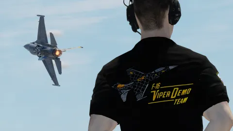 Virtual F-16 Viper Demonstration Team banner