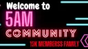 5AM Community banner