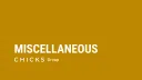 ChicksGold Miscellaneous banner