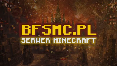 BFSMC.PL - Polski Serwer Minecraft Survival, SkyBlock, OneBlock, BoxPVP, Duels 1.17 do 1.21.11 banner