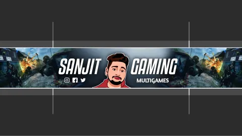 Sanjit Gaming YT banner