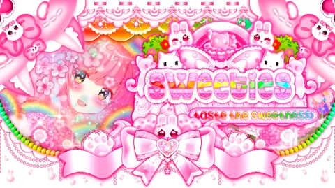 ₊˚✿🌸ଓ sweeties 🌈 cutesy | lgbtq+ | nontoxic | wholesome | sys friendly | server tag banner