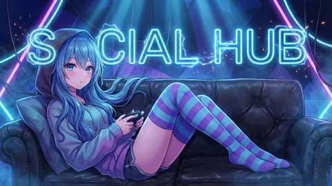 Social Hub | e-girl • nitro • chats • games • gifs • media • meet people banner