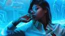 Blue Girl Smurfs banner