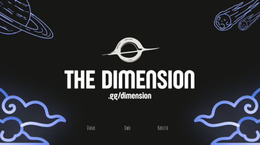 The Dimension | .gg/dimension Discord server banner