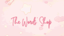 ꮺ₊˚. the words' shop ഒ꒱꒱ 🤍 banner