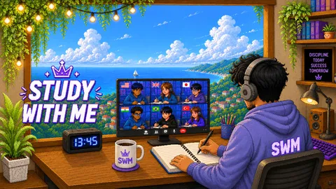 STUDY WITH ME banner