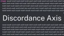 Discordance Axis banner