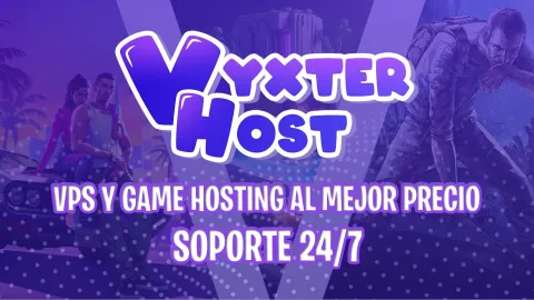 VyxterHost.com ⚙ banner