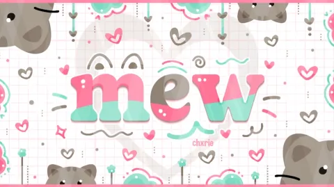 ◟🎀𖨂 mew ⏖ iconsㆍdecor banner