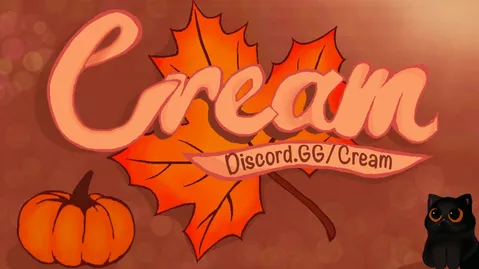 /Cream Social • Giveaway • Emotes • Fun • Nitro • Gaming banner