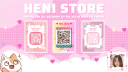 ˚ ༘♡ ⋆｡˚ 𝓗𝓮𝓷𝓲  𝓢𝓽𝓸𝓻𝓮 ˚ ༘♡ ⋆｡˚ Discord server banner