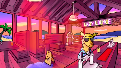 LazyLlamas NFT banner