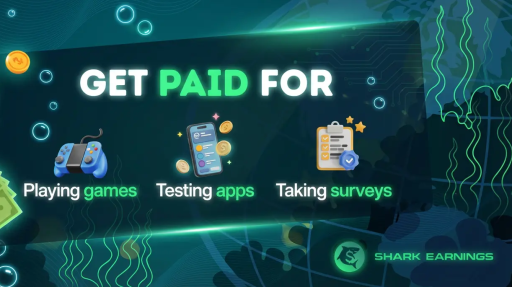 Shark Earnings: Earn Money & Rewards Discord server banner