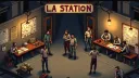 La STATION banner