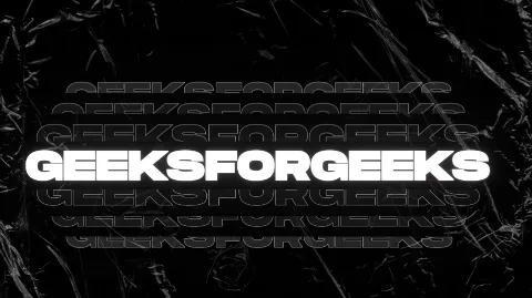 GeeksforGeeks banner