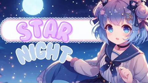、 🌙 . Star Night banner