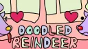 Doodled Reindeer banner