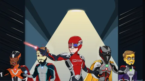 The Super Club banner