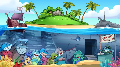 Aqua Army banner