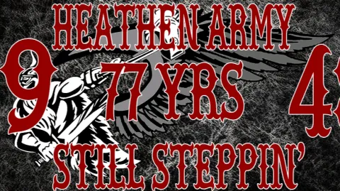 Heathen Army Motorcycle Club banner