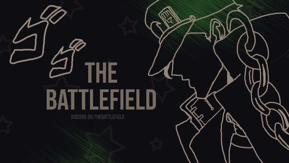 Discovery splash banner for "The BATTLEFIELD" Discord server