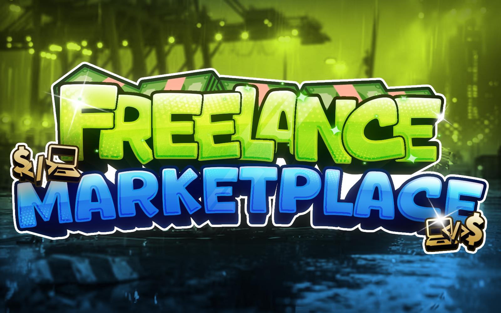 Discovery splash banner for Freelance Marketplace Discord server