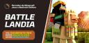 Discovery splash banner for Battlelandia! Discord server