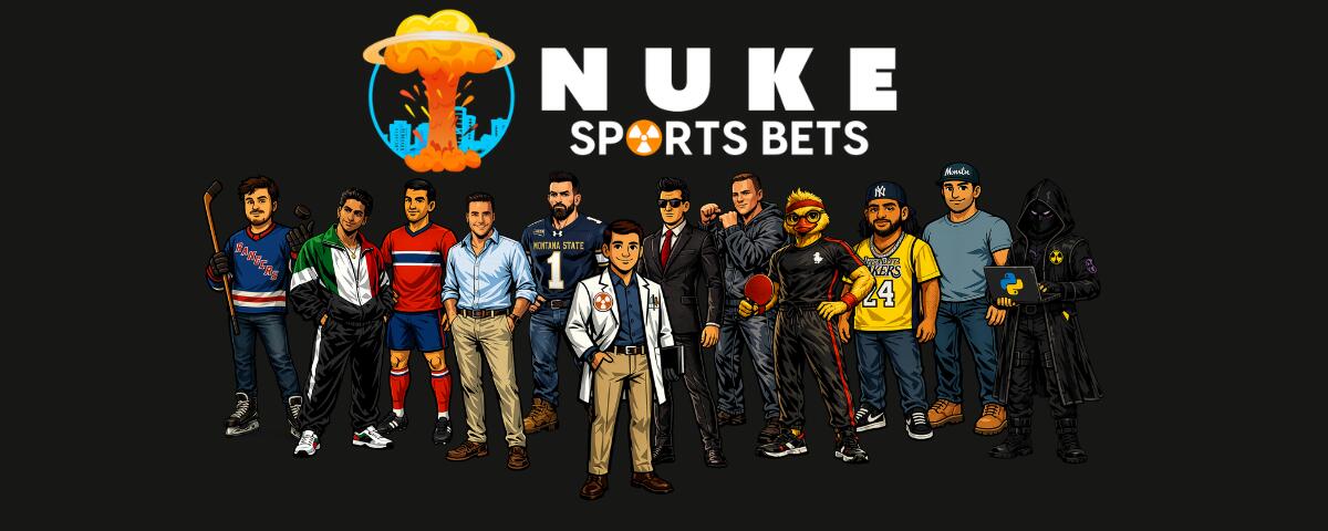 Discovery splash banner for Nuke Bets ☢ Discord server