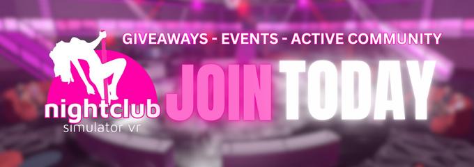 Discovery splash banner for Nightclub Simulator Discord server