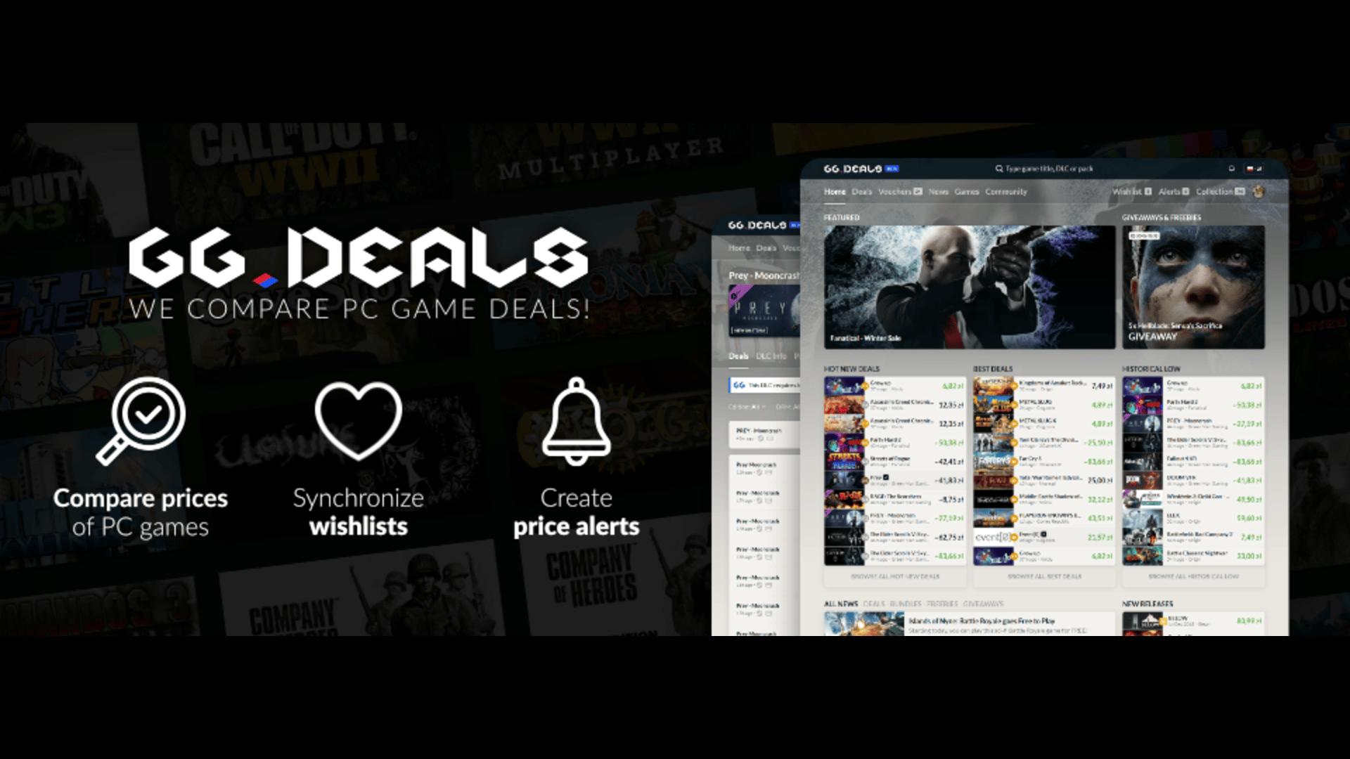 Discovery splash banner for GG.deals Discord server
