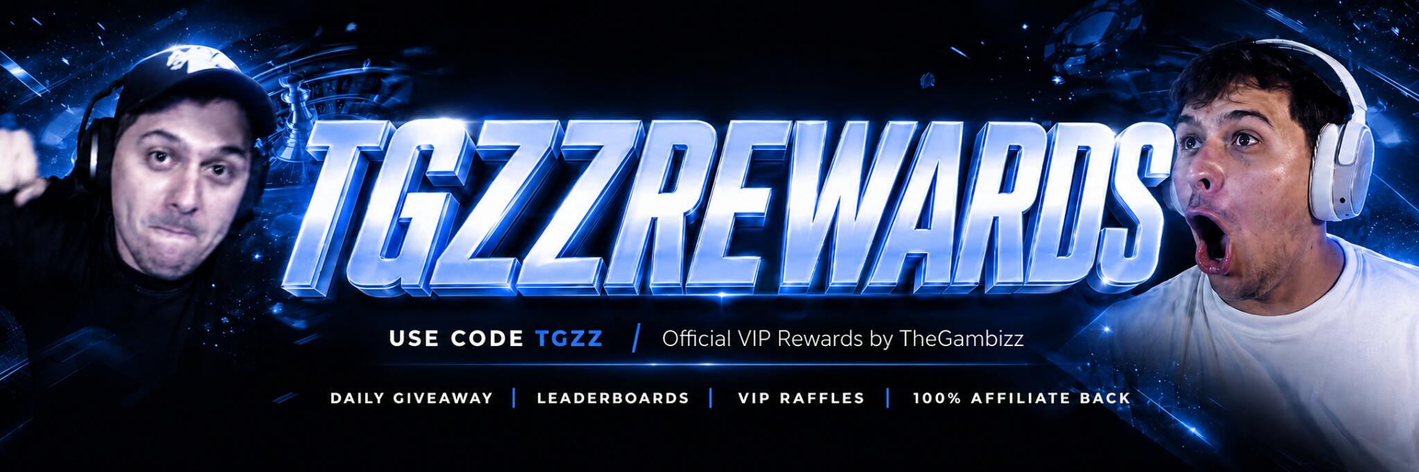 Discovery splash banner for TGZZREWARDS Discord server