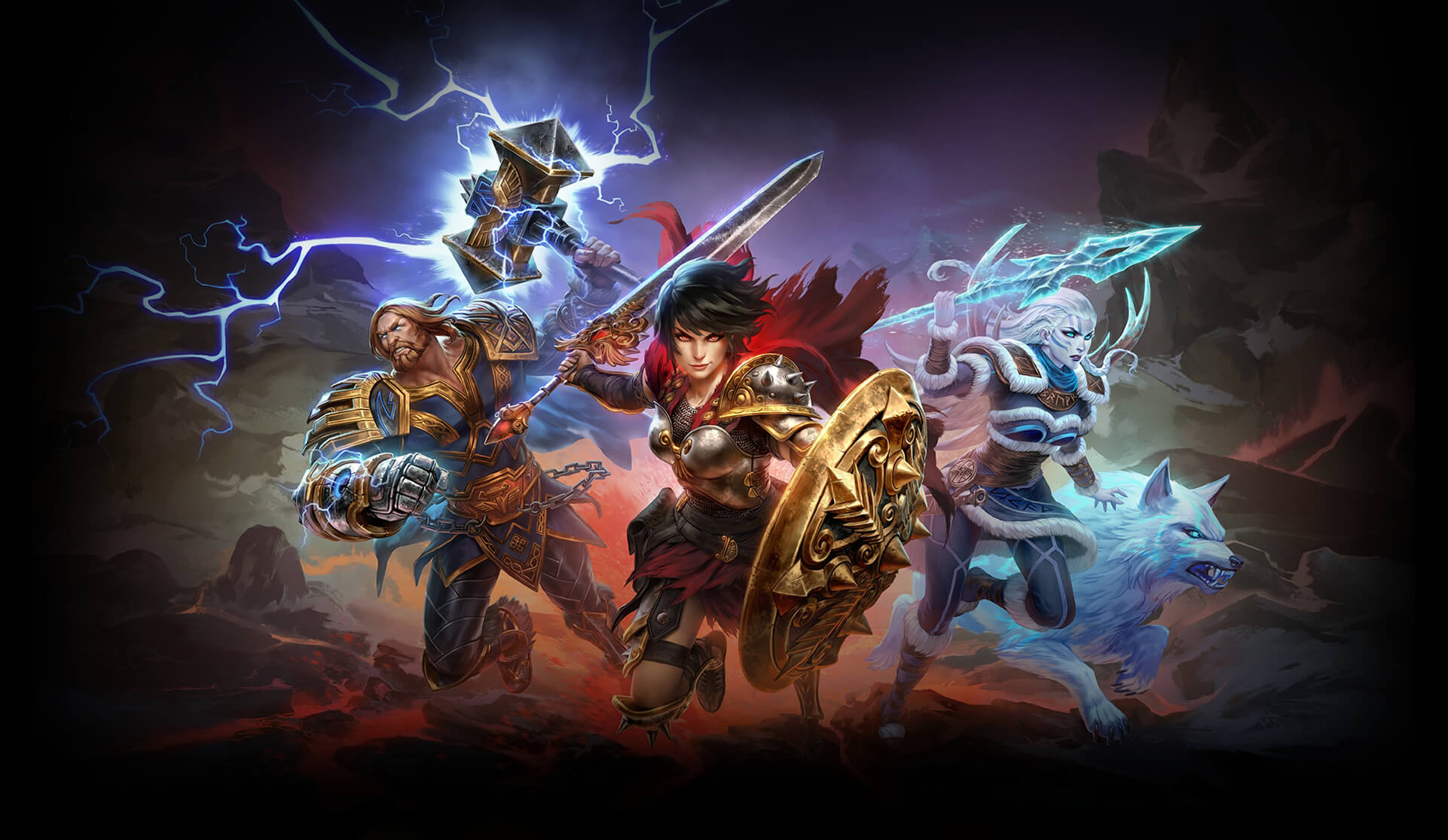 Discovery splash banner for /r/Smite Discord server