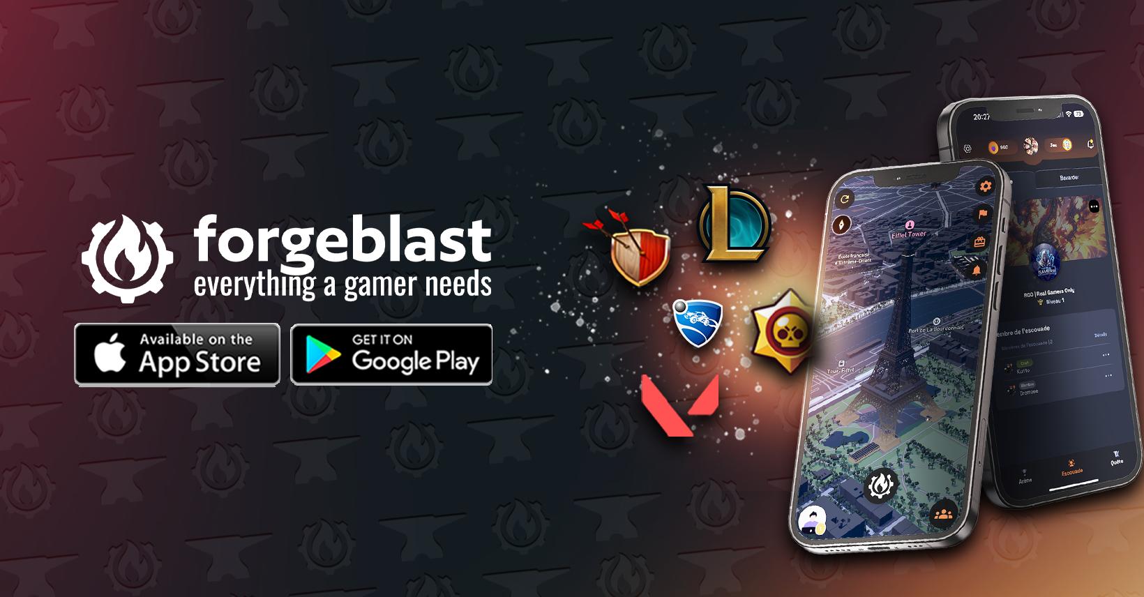 Discovery splash banner for Forgeblast Discord server