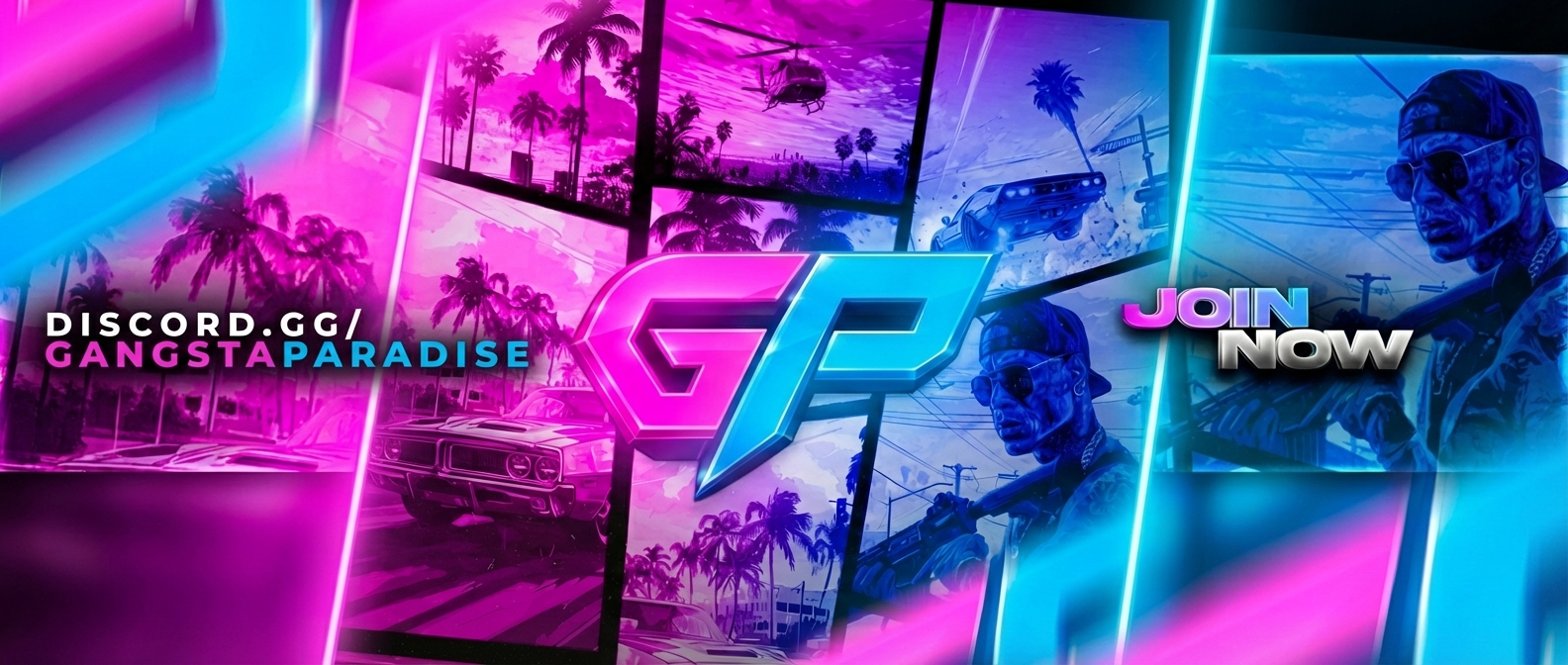 Discovery splash banner for GANGSTA PARADISE Discord server