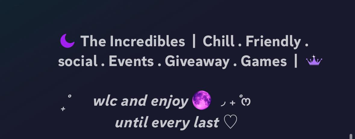 Discovery splash banner for Incredibles Discord server