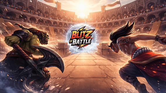 Discovery splash banner for Blitz of Battle Discord server