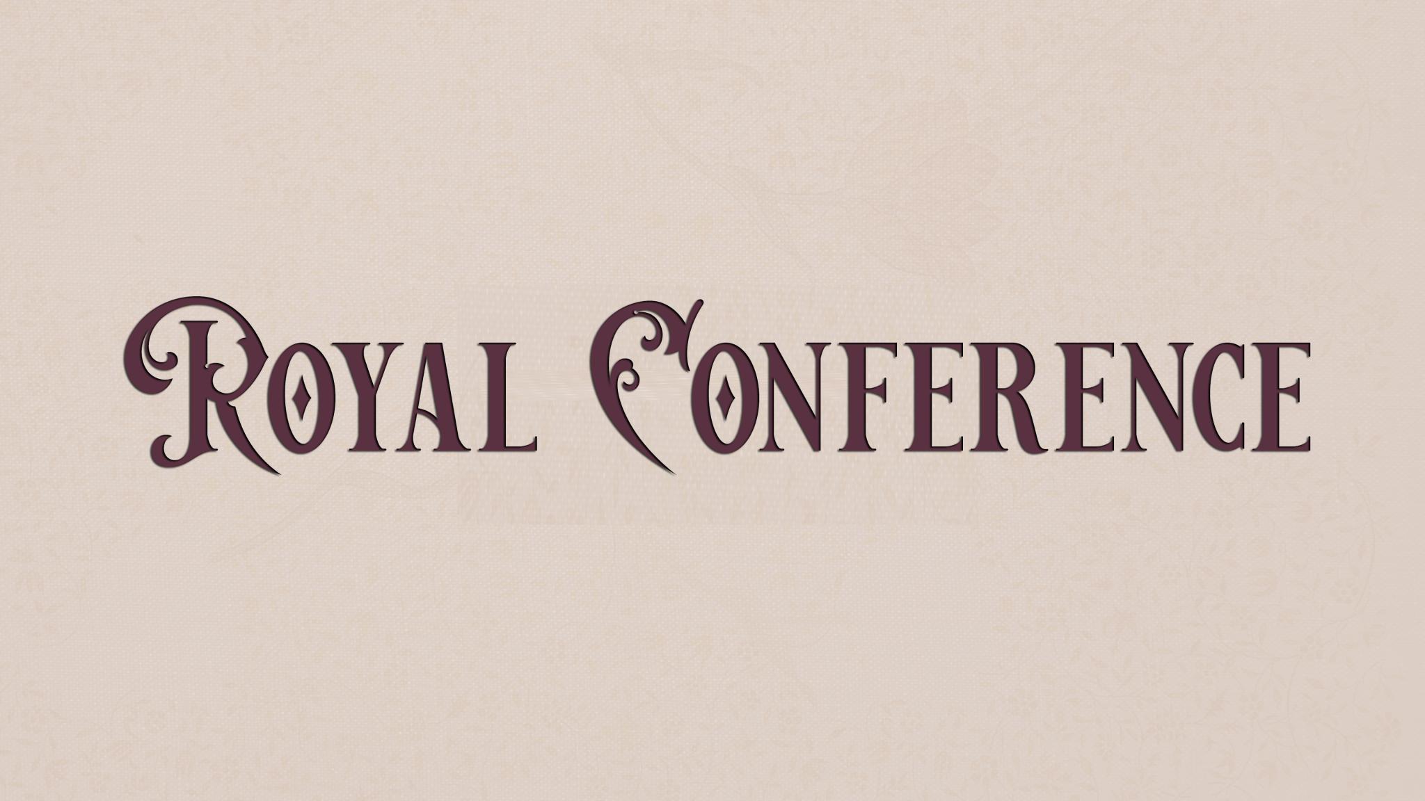 Discovery splash banner for Royal Conference - Eu5 & Victoria 3 Discord server