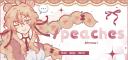 Discovery splash banner for peaches  ♡  ೀ  anime ． gws ．art  ．decor Discord server
