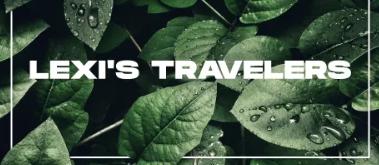 Discovery splash banner for Lexi’s Travelers 🤍 Discord server