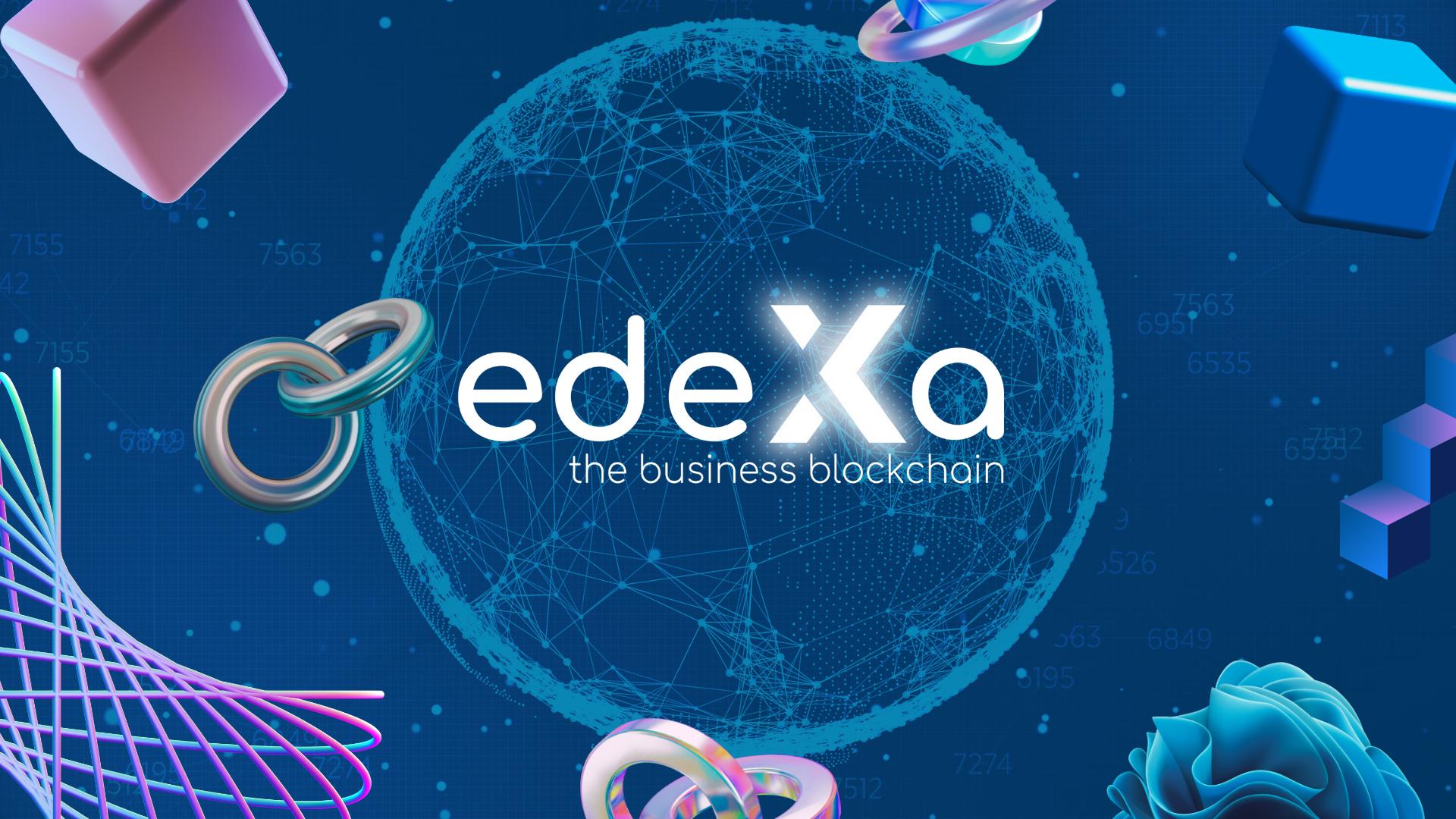 Discovery splash banner for Official edeXa Business Blockchain Discord server