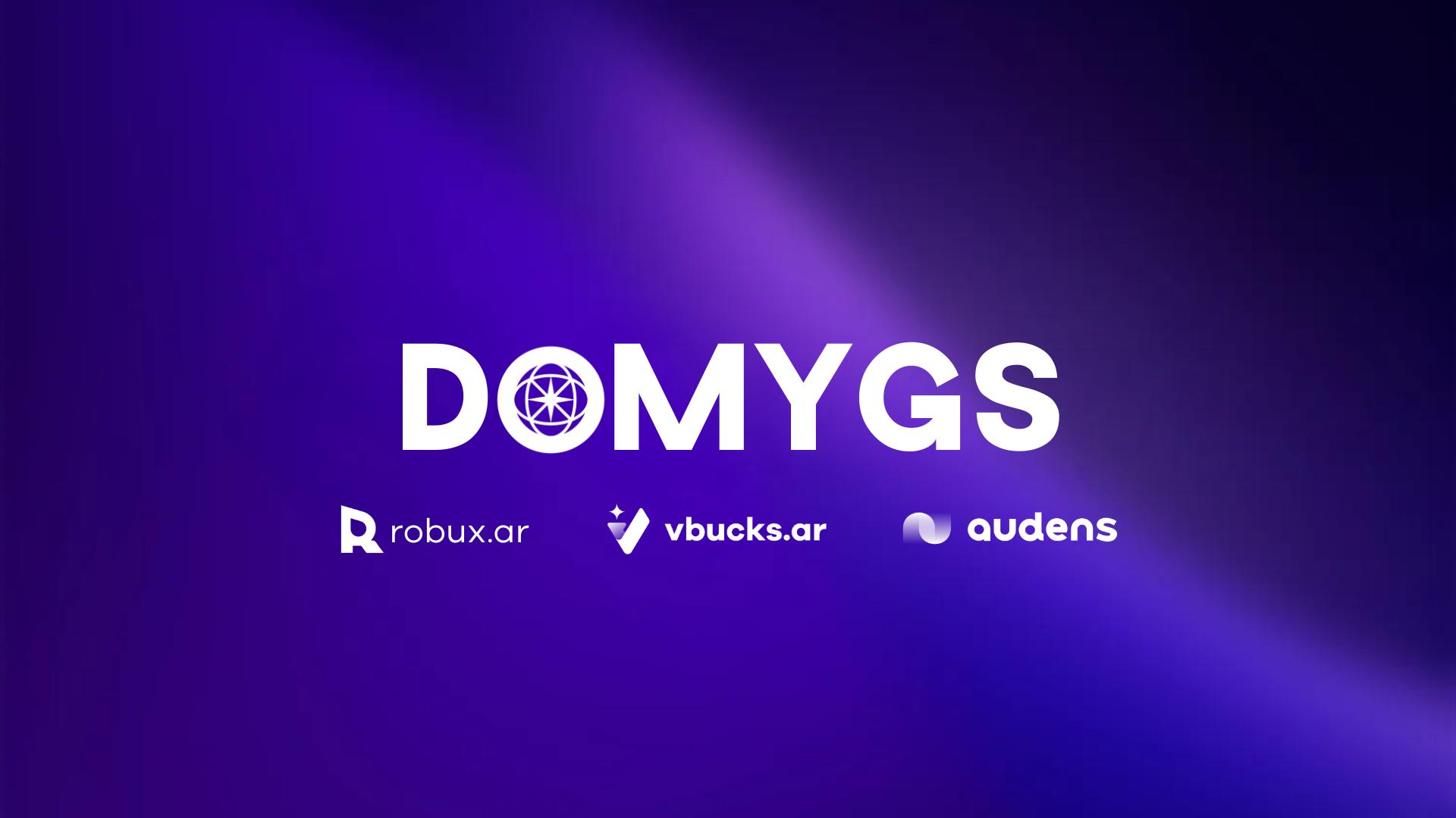 Discovery splash banner for vbucks.ar & robux.ar by DomyGS LLC. | Automated Fortnite Skins Delivery Discord server