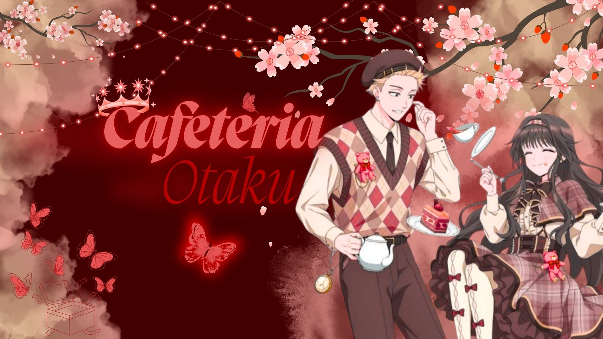 Discovery splash banner for をCafeteria Otaku ☕ | Animes & Jogos Discord server