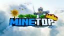 Discovery splash banner for MineTop Discord server