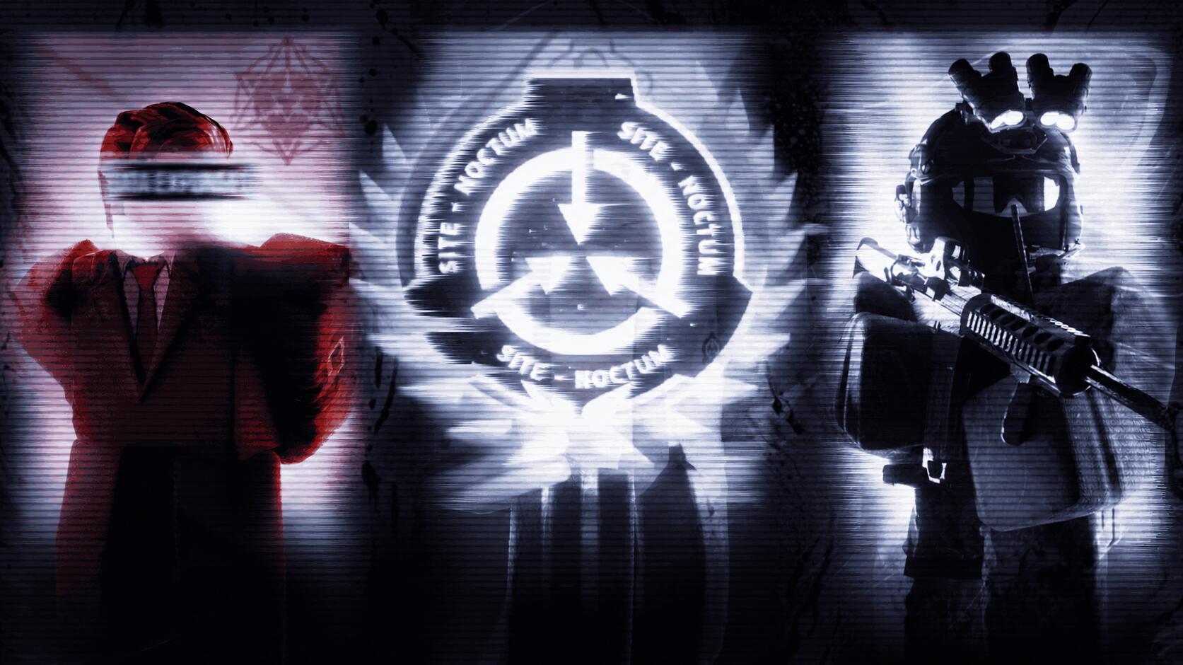 Discovery splash banner for Site Noctum | SCP:RP Discord server