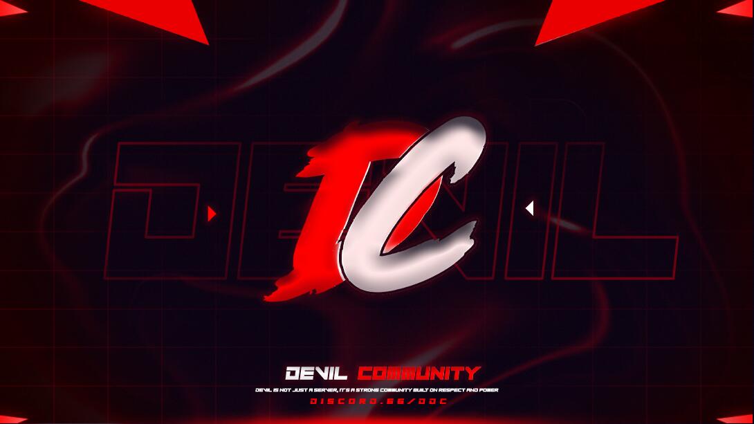 Discovery splash banner for Devil Community ™ Discord server