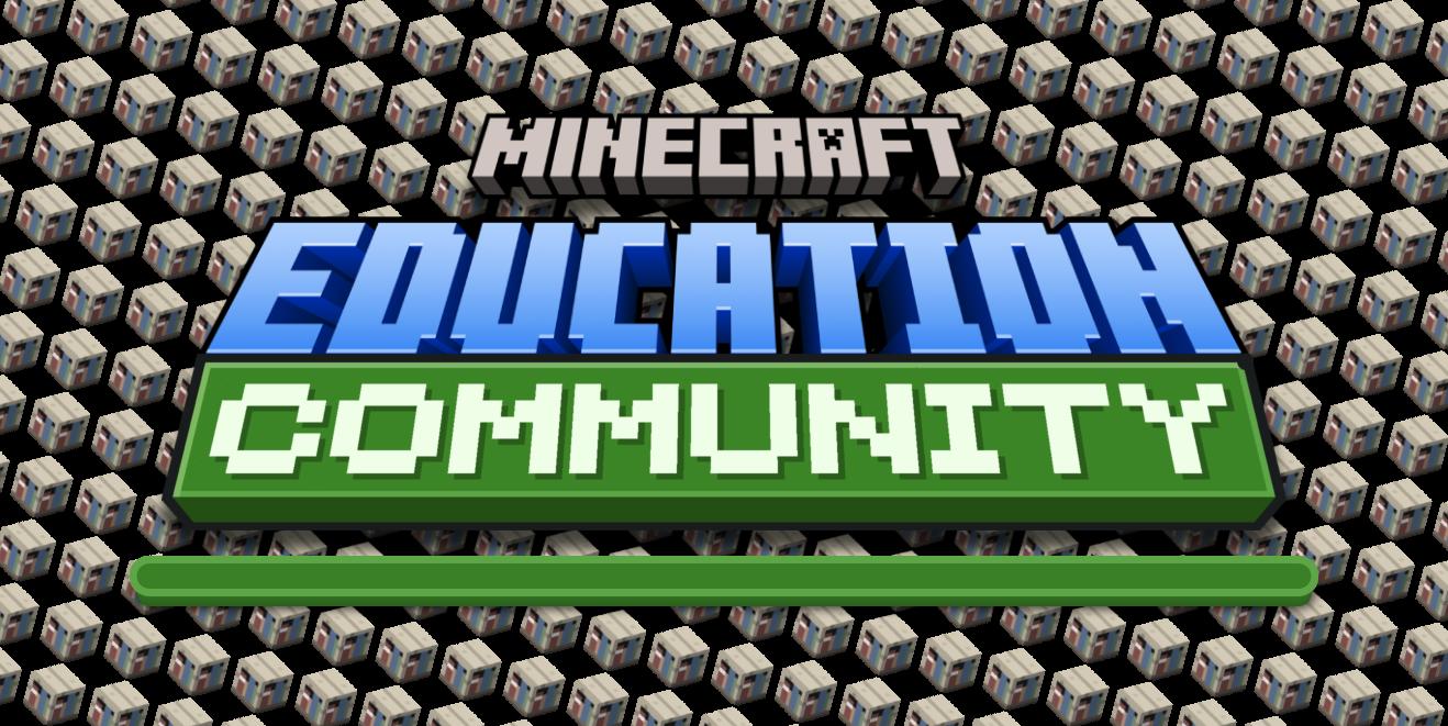 Discovery splash banner for Minecraft Education Community Discord server