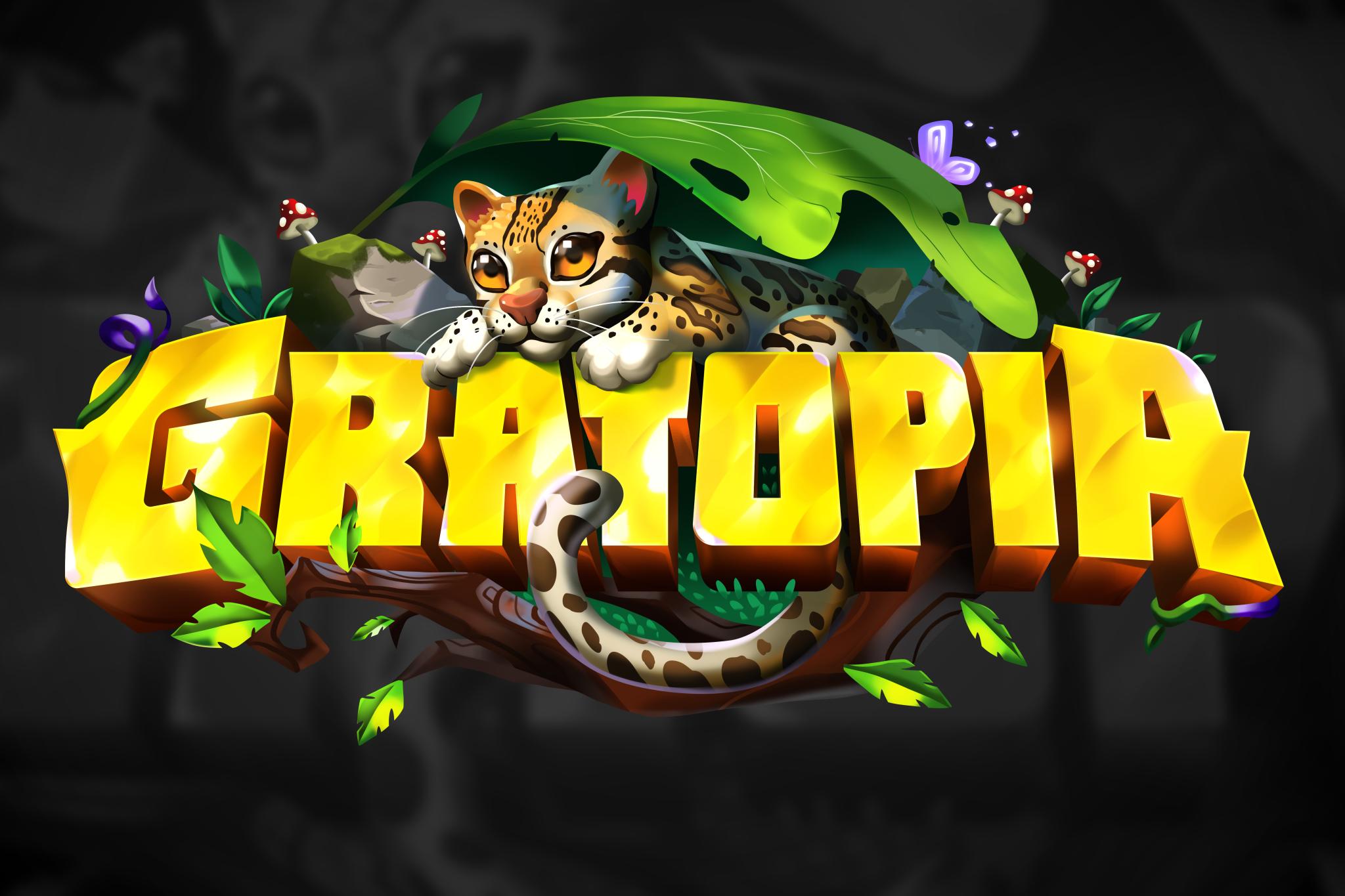 Discovery splash banner for Gratopia Discord server